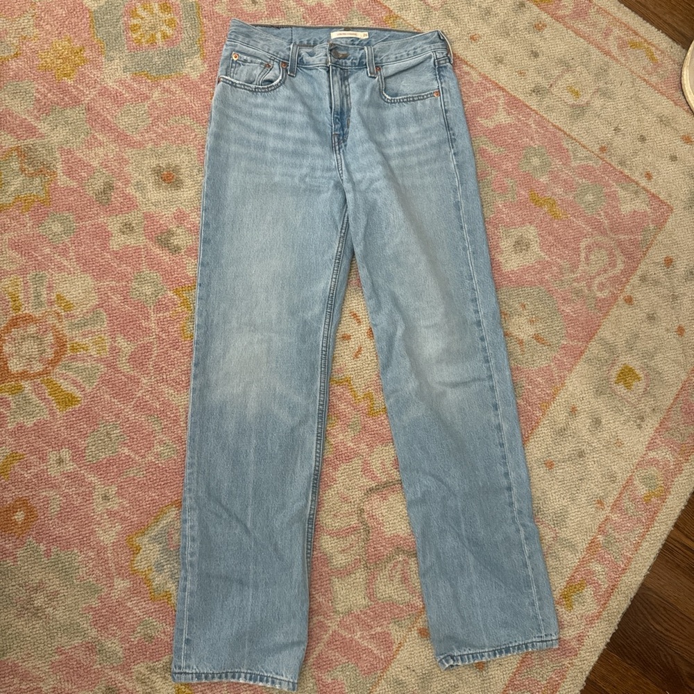 Levi's Sky Blue Straight Leg Jeans